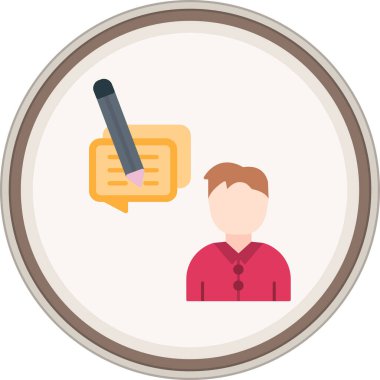 Düz Geri besleme etiketi. Web Kullanımı için Vektör İllüstrasyonu