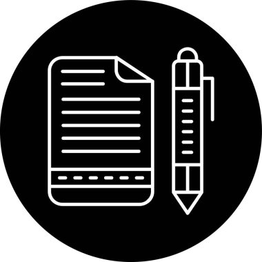 Satır ters çevrilmiş çemberi yaz. Web Kullanımı için Vektör İllüstrasyonu