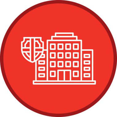 Insurance Line multi circle. Vector Illustration For Web Use