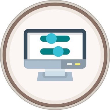 Ses Kontrolü Flat etiketi. Web Kullanımı için Vektör İllüstrasyonu