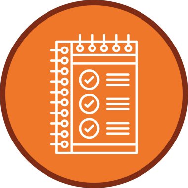 Checklist Line multi circle. Vector Illustration For Web Use