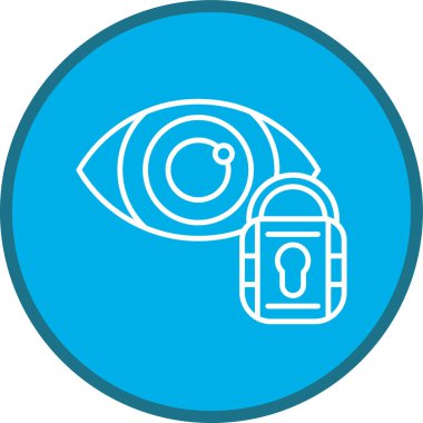 Eye Recognition Line multi circle. Vector Illustration For Web Use