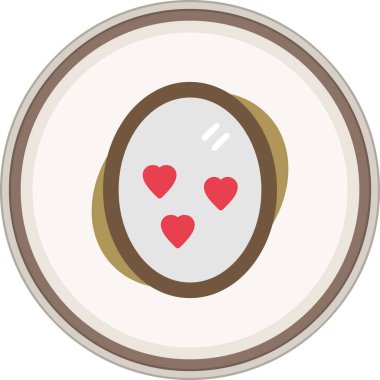 Çerçeve düz çıkartması. Web Kullanımı için Vektör İllüstrasyonu