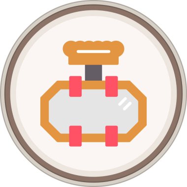 Çerçeve düz çıkartması. Web Kullanımı için Vektör İllüstrasyonu