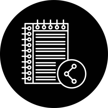 Hat ters çevrilmiş halkayı paylaş. Web Kullanımı için Vektör İllüstrasyonu