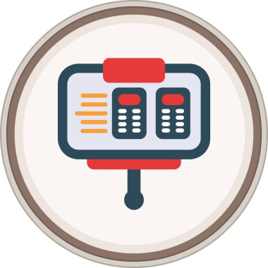 Sunum Flat etiketi. Web Kullanımı için Vektör İllüstrasyonu