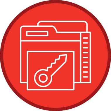 Folder Line multi circle. Vector Illustration For Web Use