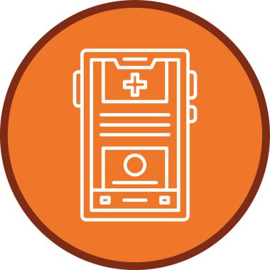 Akıllı telefon hattı çoklu daire. Web Kullanımı için Vektör İllüstrasyonu