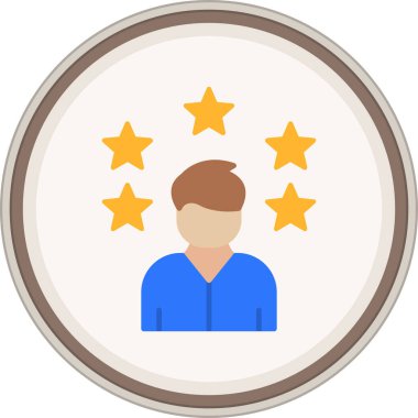 Model Düz çıkartması. Web Kullanımı için Vektör İllüstrasyonu