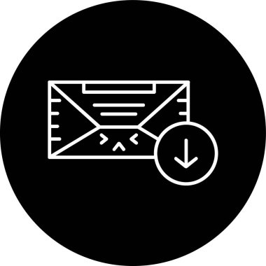 Satır ters çevrilmiş çemberi indir. Web Kullanımı için Vektör İllüstrasyonu