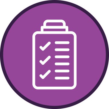 Pano-liste-kontrol Satır çoklu daire. Web Kullanımı için Vektör İllüstrasyonu