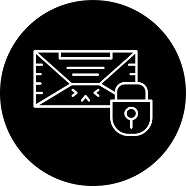 Güvenli hat ters çevrildi. Web Kullanımı için Vektör İllüstrasyonu