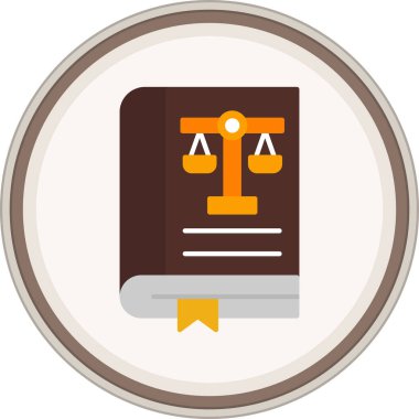 Anayasanın düz çıkartması. Web Kullanımı için Vektör İllüstrasyonu