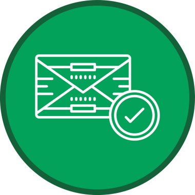 E-posta hattı çoklu daire. Web Kullanımı için Vektör İllüstrasyonu