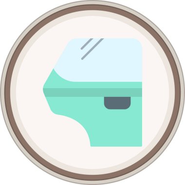 Window Flat sticker. Vector Illustration For Web Use