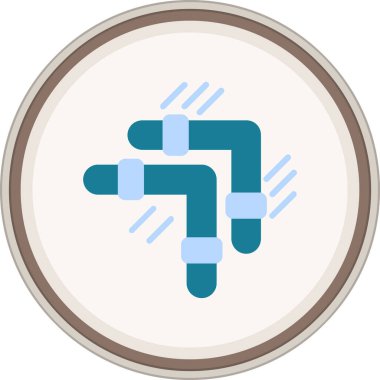 Bounce Flat sticker. Vector Illustration For Web Use