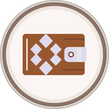 Çanta düz çıkartma. Web Kullanımı için Vektör İllüstrasyonu