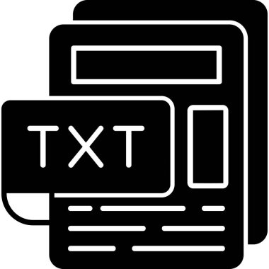 TXT Dosyası. Web Kullanımı için Vektör İllüstrasyonu
