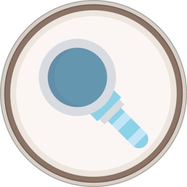 Flat Araştırma etiketi. Web Kullanımı için Vektör İllüstrasyonu