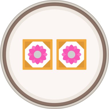 Döşeme düz çıkartma. Web Kullanımı için Vektör İllüstrasyonu