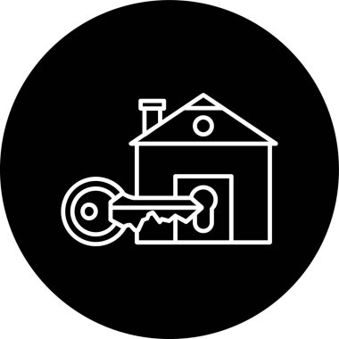 Ev Hattı ters döngü. Web Kullanımı için Vektör İllüstrasyonu