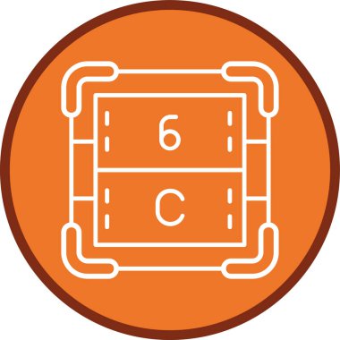 Karbon Hattı çok daireli. Web Kullanımı için Vektör İllüstrasyonu