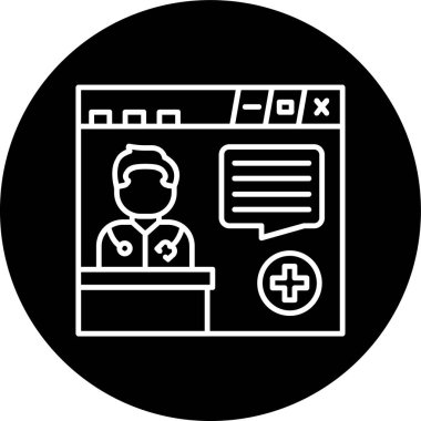 Çevrimiçi Randevu Hattı ters çevrilmiş. Web Kullanımı için Vektör İllüstrasyonu