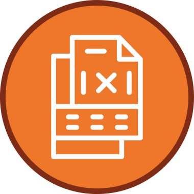 Delete Document Line multi circle. Vector Illustration For Web Use