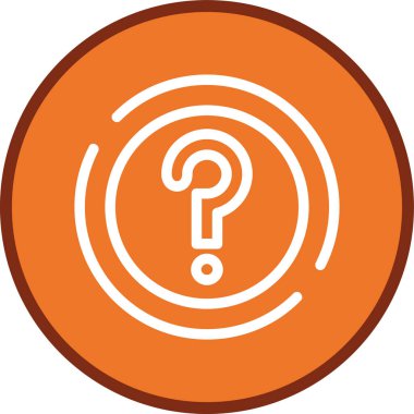Question-square Line multi circle. Vector Illustration For Web Use