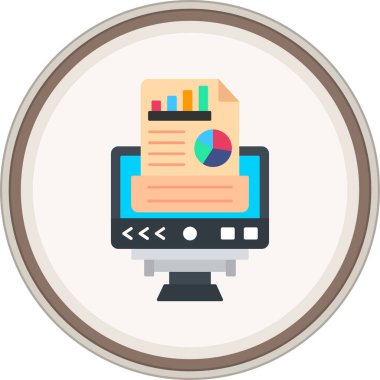 Çevrimiçi yassı etiket. Web Kullanımı için Vektör İllüstrasyonu