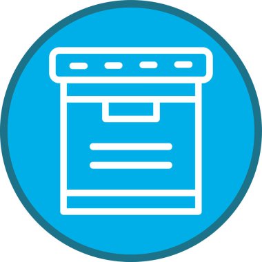 Box Line çoklu daire. Web Kullanımı için Vektör İllüstrasyonu