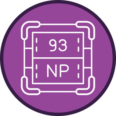 Neptunyum Hattı çok daireli. Web Kullanımı için Vektör İllüstrasyonu