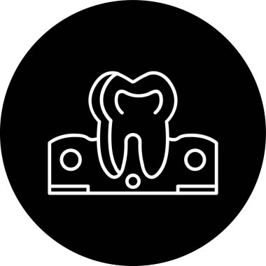 Sakız Hattı ters dönmüş daire. Web Kullanımı için Vektör İllüstrasyonu