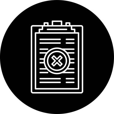 Ters çevrilmiş yanlış hat. Web Kullanımı için Vektör İllüstrasyonu