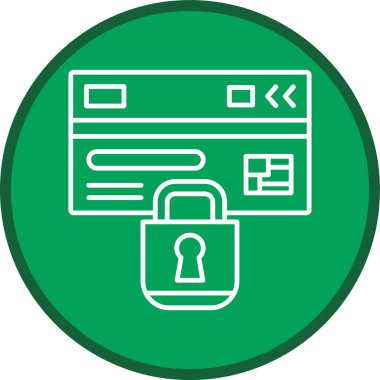 Kredi kartı hattı çok daireli. Web Kullanımı için Vektör İllüstrasyonu