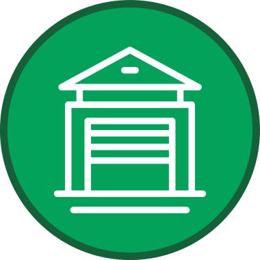 Garaj Hattı çoklu daire. Web Kullanımı için Vektör İllüstrasyonu