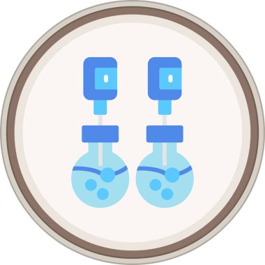 Thermometer Flat sticker. Vector Illustration For Web Use