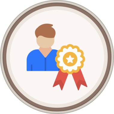 Rozet etiketi. Web Kullanımı için Vektör İllüstrasyonu