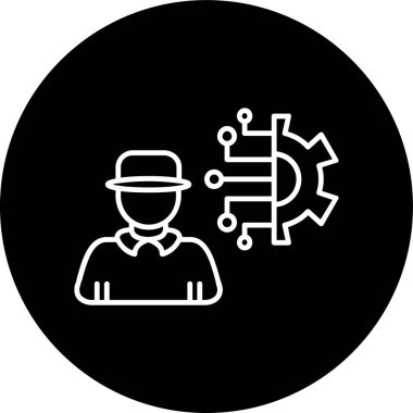 Makine Öğrenme Mühendisliği Hattı ters çevrili. Web Kullanımı için Vektör İllüstrasyonu