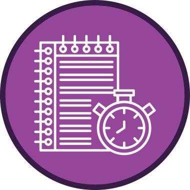 Stopwatch Hattı çoklu daire. Web Kullanımı için Vektör İllüstrasyonu