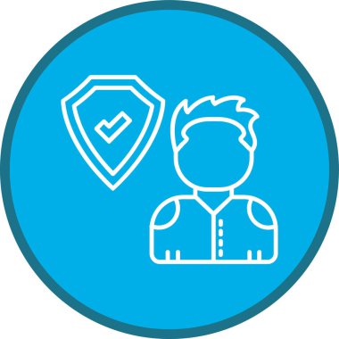 Kalkan Hattı çoklu daire. Web Kullanımı için Vektör İllüstrasyonu