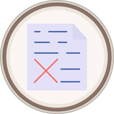 Yanlış çıkartma. Web Kullanımı için Vektör İllüstrasyonu