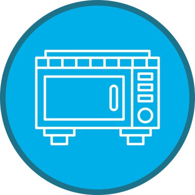 Fırın Hattı çoklu daire. Web Kullanımı için Vektör İllüstrasyonu