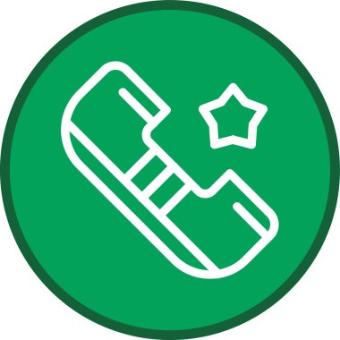 Yıldız dereceli arama hattı çoklu daire. Web Kullanımı için Vektör İllüstrasyonu