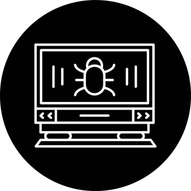 Ters çevrilmiş halkayı görüntüle. Web Kullanımı için Vektör İllüstrasyonu