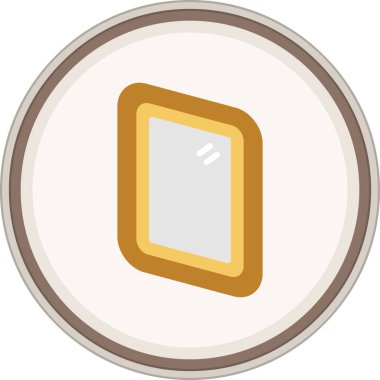 Frame Flat sticker. Vector Illustration For Web Use