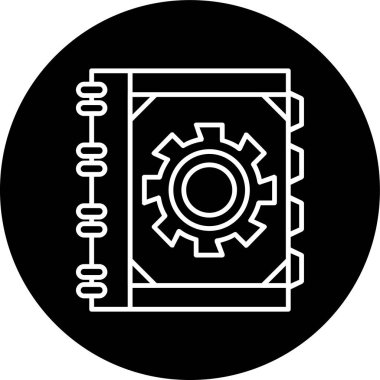 Gündem Çizgisi 'nin ters dairesi. Web Kullanımı için Vektör İllüstrasyonu