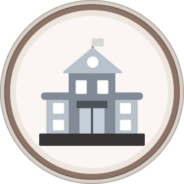 White House Flat sticker. Vector Illustration For Web Use