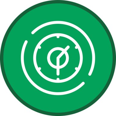 Clock-two-thirty Line multi circle. Vector Illustration For Web Use