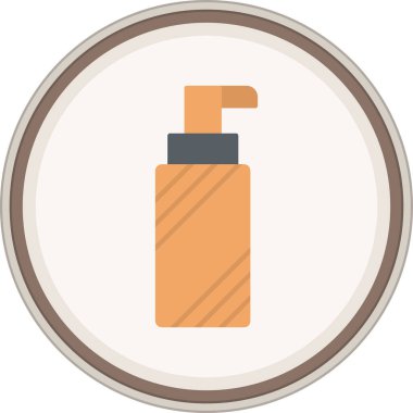 Face Cleanser Flat sticker. Vector Illustration For Web Use